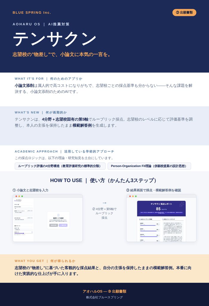 テンサクン フライヤー